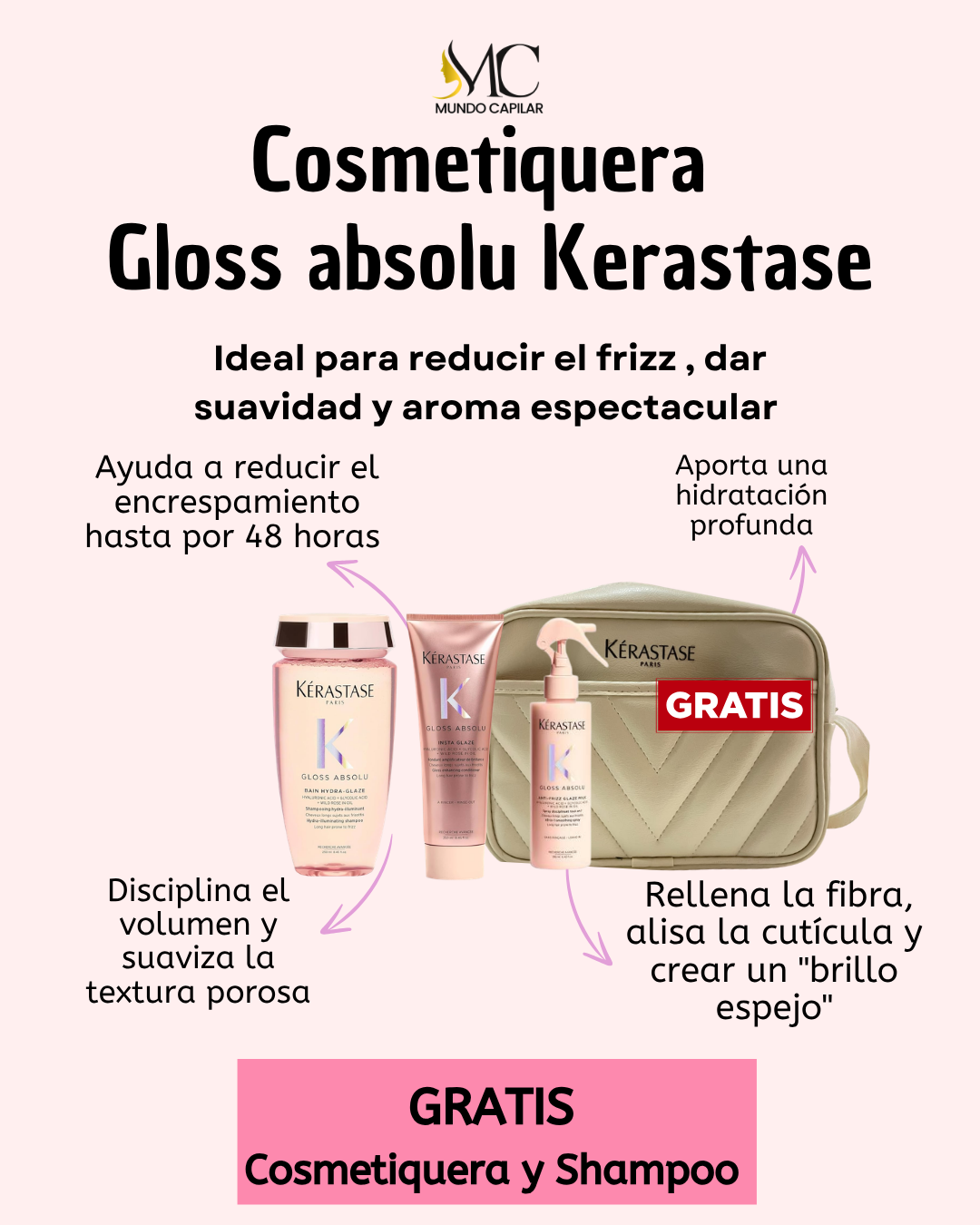 Cosmetiquera Gloss Absolu Kérastase