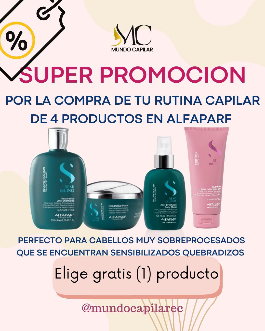 PROMO RUTINA PARA CABELLO ALFAPARF