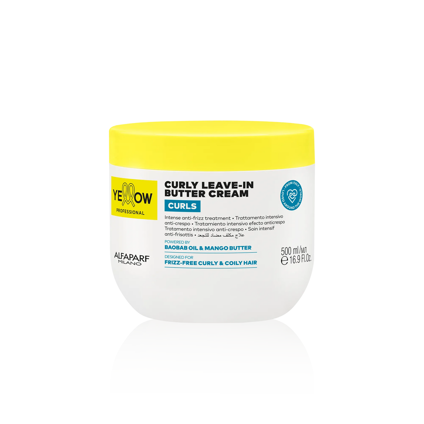 CURLY LEAVE IN BUTTER CREAM 500ML YELLOW