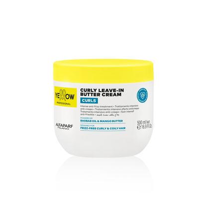 CURLY LEAVE IN BUTTER CREAM 500ML YELLOW