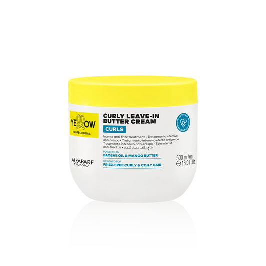 CURLY LEAVE IN BUTTER CREAM 500ML YELLOW