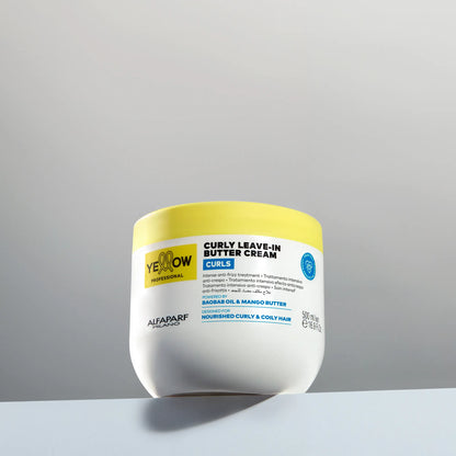CURLY LEAVE IN BUTTER CREAM 500ML YELLOW