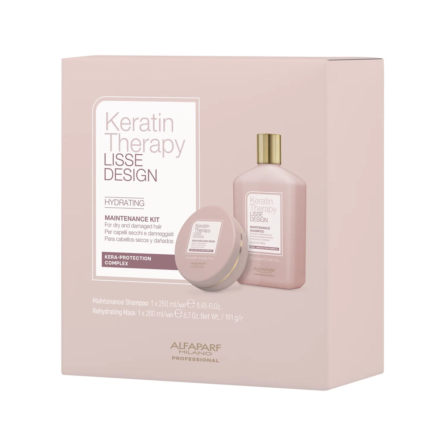 Alfaparf Kit shampoo + mascarilla Keratin Therapy