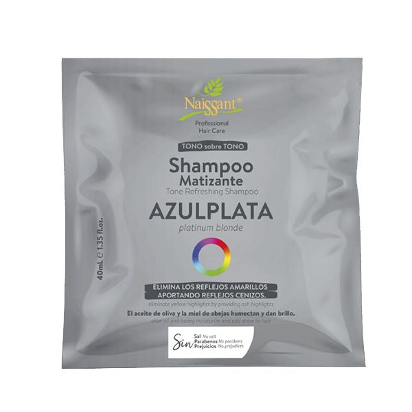 Naissant Shampoo azul plata sachet